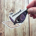 Crime Crow "I'm Innocent" 3" Vinyl Sticker