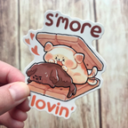 Marshmallow Dogs "S'More Lovin'" 3" Vinyl Sticker