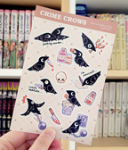 Crow Crimes Sticker Sheet