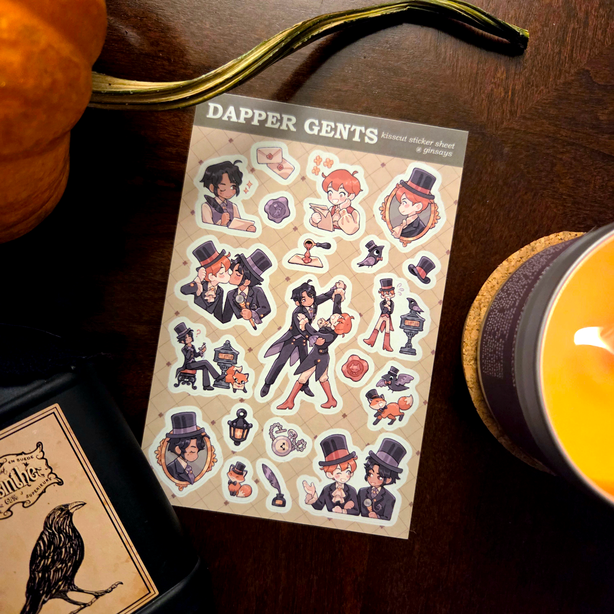 Dapper Gents Sticker Sheet