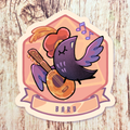D&D Crow Bard 3" Vinyl Sticker