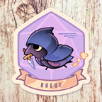 D&D Crow Rogue 3" Vinyl Sticker