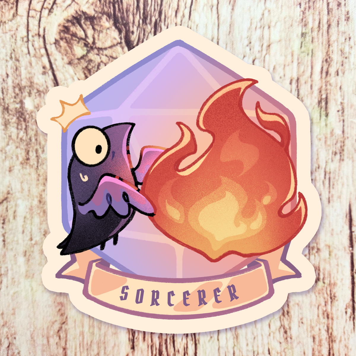 D&D Crow Sorcerer 3" Vinyl Sticker
