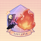 D&D Crow Sorcerer 3" Vinyl Sticker