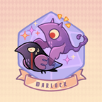 D&D Crow Warlock 3" Vinyl Sticker