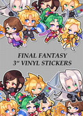 Final Fantasy 3" Vinyl Stickers