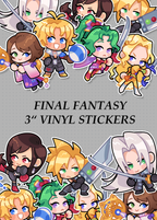 Final Fantasy 3" Vinyl Stickers