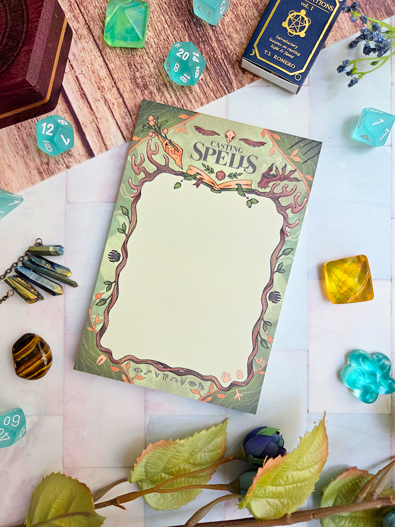 Casting Spells Memo Pad (Druid/Transmutation)
