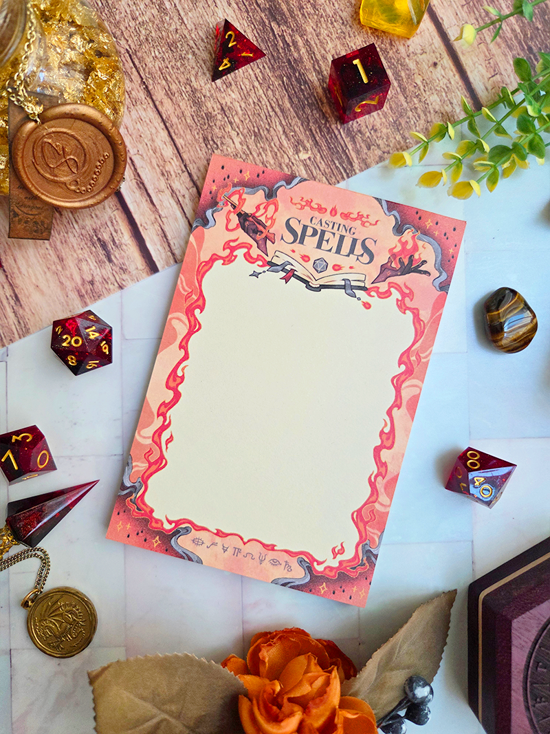 Casting Spells Memo Pad (Evocation)