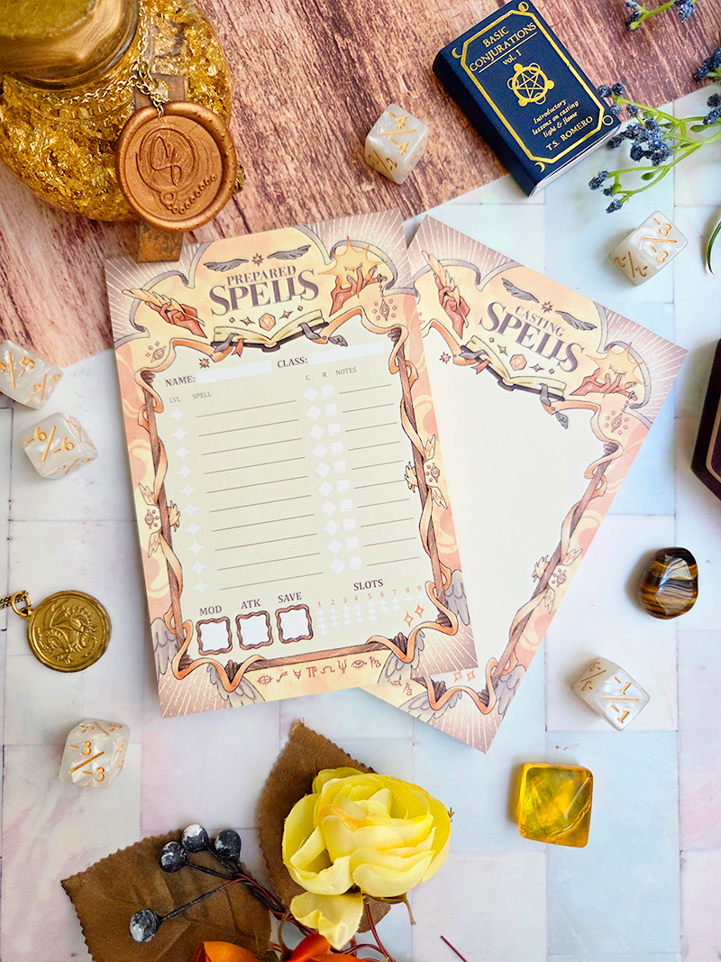 D&D Prepared Spells Memo Pad (Holy/Abjuration)