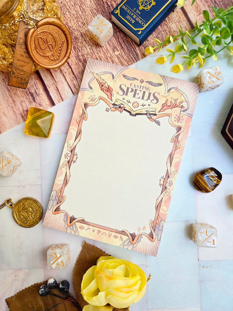 Casting Spells Memo Pad (Cleric/Abjuration)
