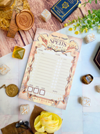 D&D Prepared Spells Memo Pad (Holy/Abjuration)