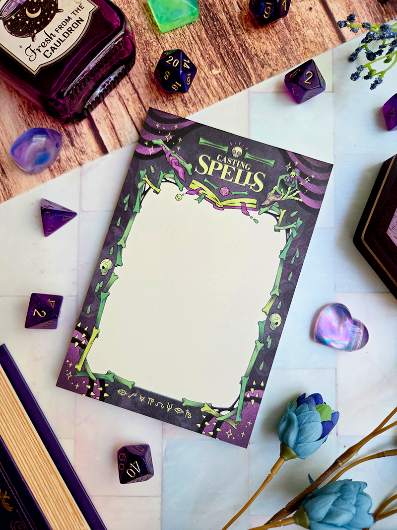 Casting Spells Memo Pad (Necromancy)