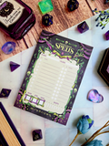 D&D Prepared Spells Memo Pad (Necromancy)