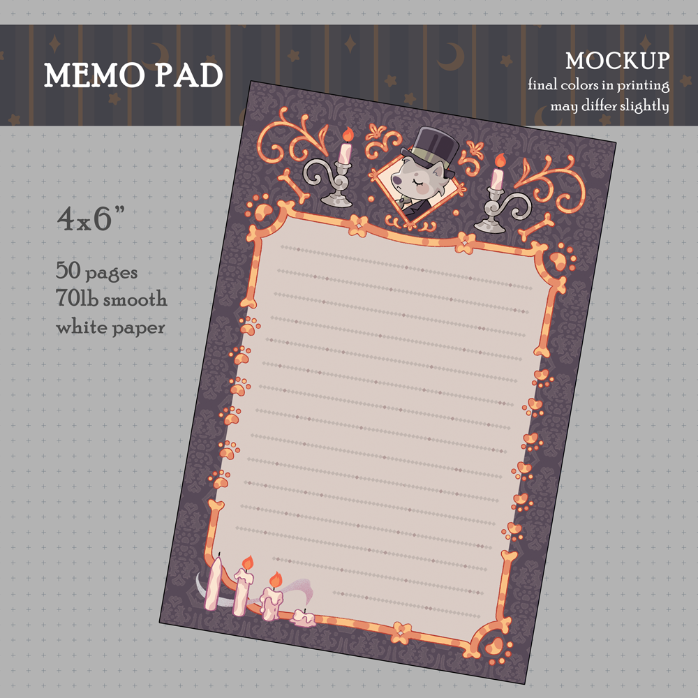 Dapper Dog Memo Pad