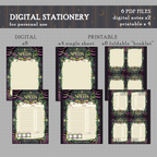 DIGITAL DOWNLOAD D&D Necromancy Stationery