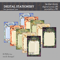 DIGITAL DOWNLOAD D&D Spell Stationery BUNDLE