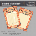 DIGITAL DOWNLOAD D&D Evocation Stationery