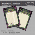DIGITAL DOWNLOAD D&D Necromancy Stationery