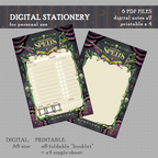 DIGITAL DOWNLOAD D&D Necromancy Stationery