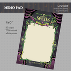 Casting Spells Memo Pad (Necromancy)