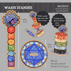 Dice Hoard Washi Standee