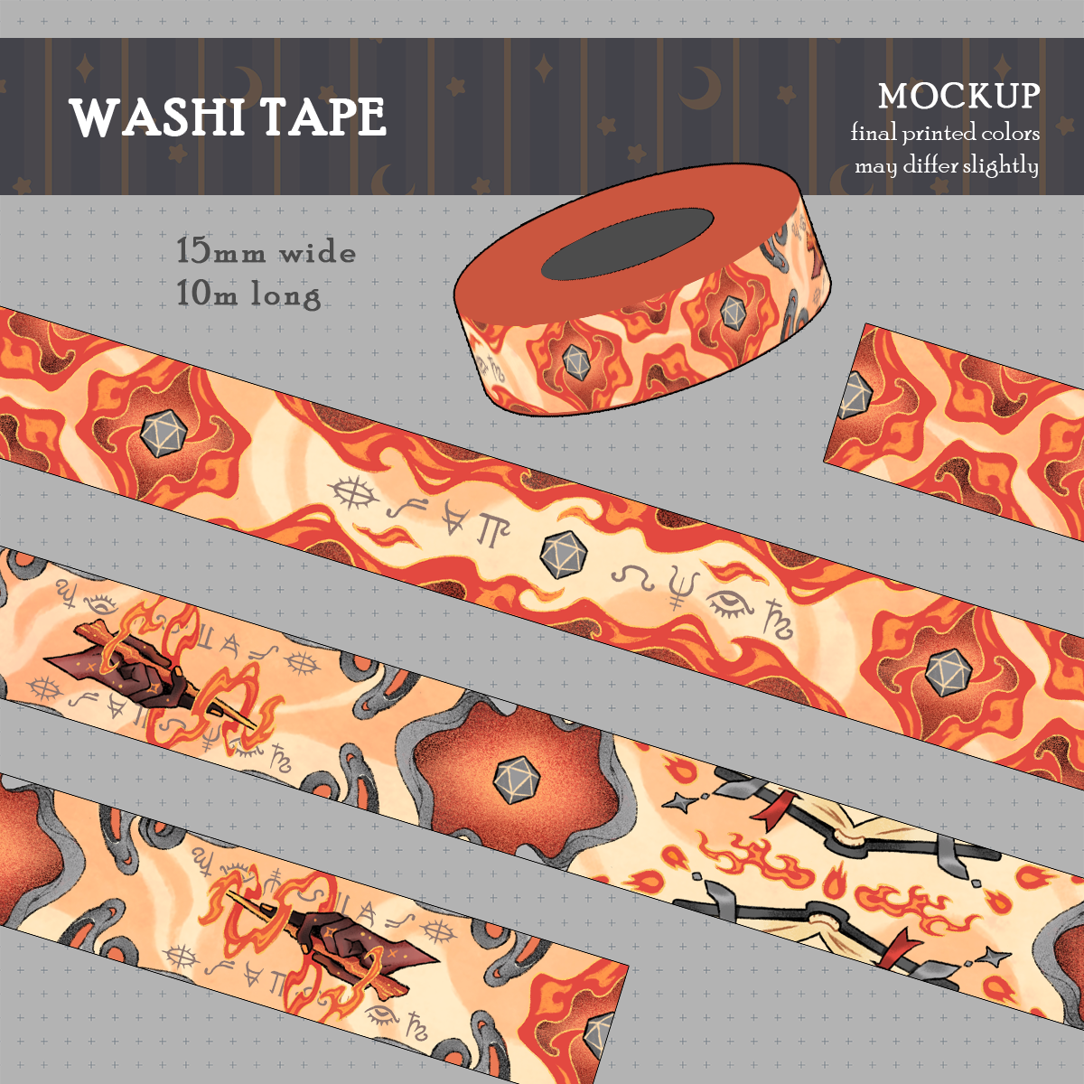 D&D Evocation 15mm Washi Tape