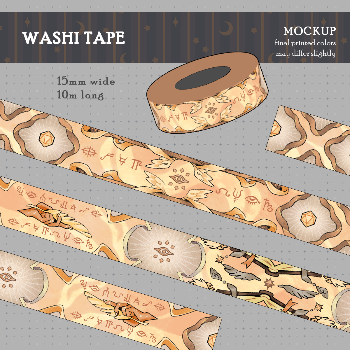 D&D Abjuration 15mm Washi Tape
