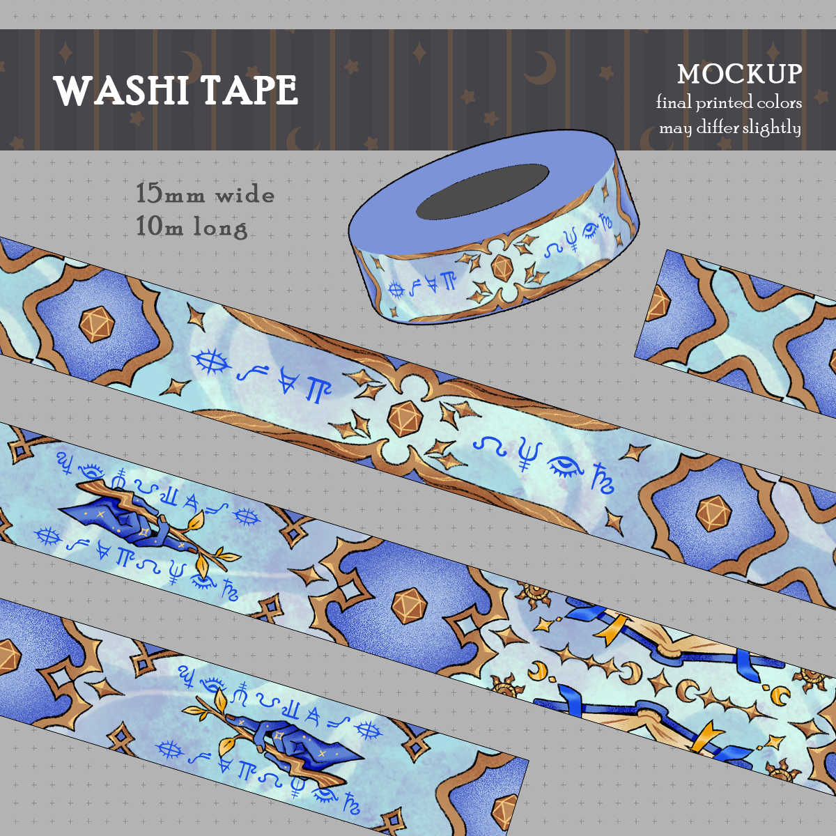 D&D Divination 15mm Washi Tape