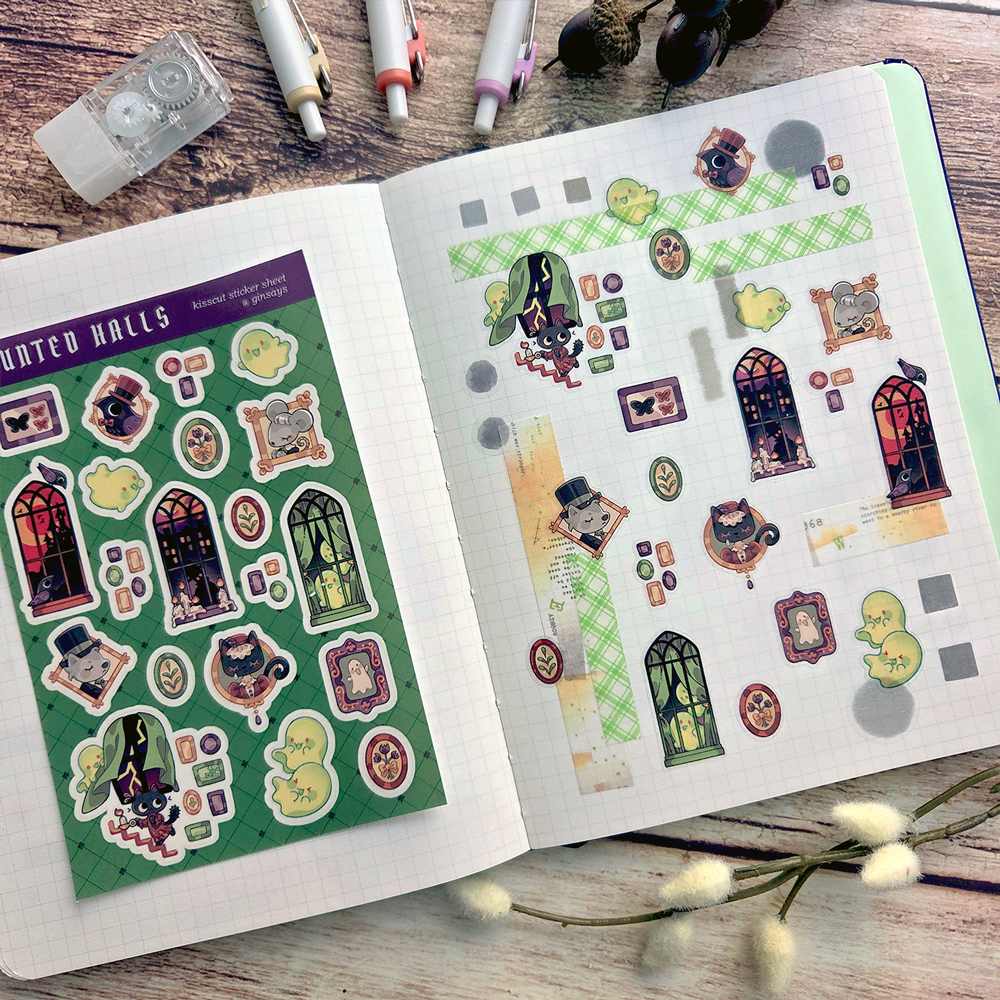 Haunted Halls Sticker Sheet