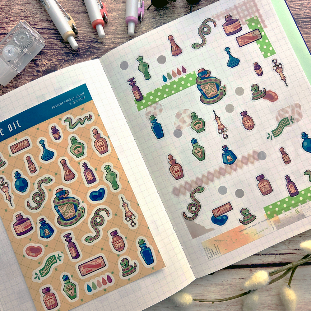 Snake Oil Sticker Sheet