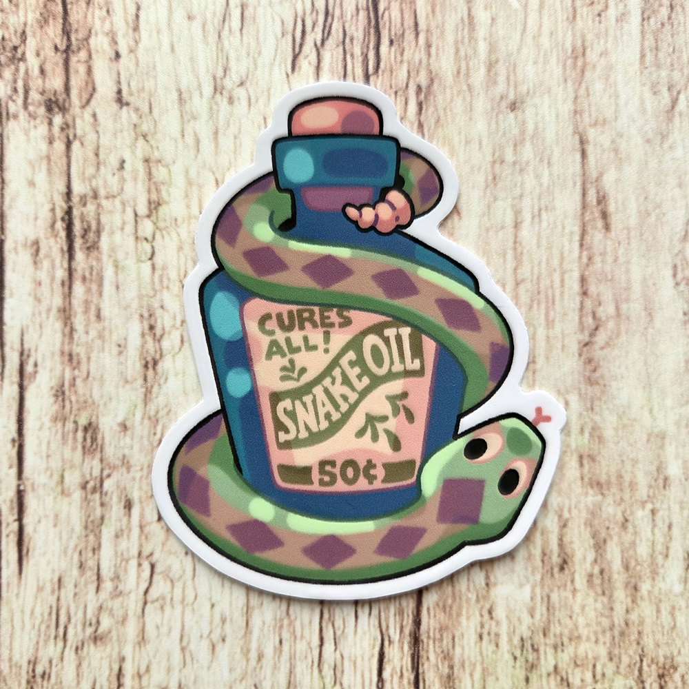 Snake Oil 3" Vinyl Sticker
